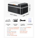 SucceBuy 15L 20L 22L Car Refrigerator Electric Cooler -4°F to 68°F Car Fridge with APP Control Cars Freezer for RVs Camping