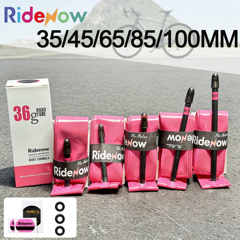 RideNow Bike TPU-Schlauch 700C 700x18 23 25 28 32 Ultraleicht 36g Rennrad Fahrradschlauch Ventillänge 35/45/65/85/100MM Hauptbild