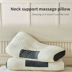 Neues Nackenkissen Hilfe beim Schlafen und Schutz des Nackens Zervikales orthopädisches Sojabohnenfaser-Massage-Haushalts-SPA-Kissen zum Schlafen