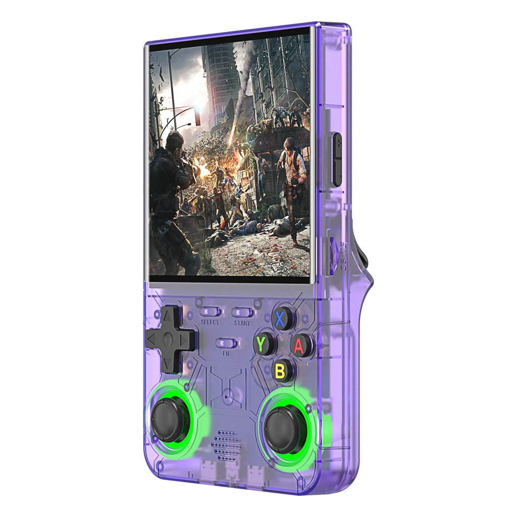R36Ultra 4,0-Zoll Retro-Handheld-Spielkonsole 128 GB Tragbarer Videoplayer Open-Source-Linux-System zum Spielen