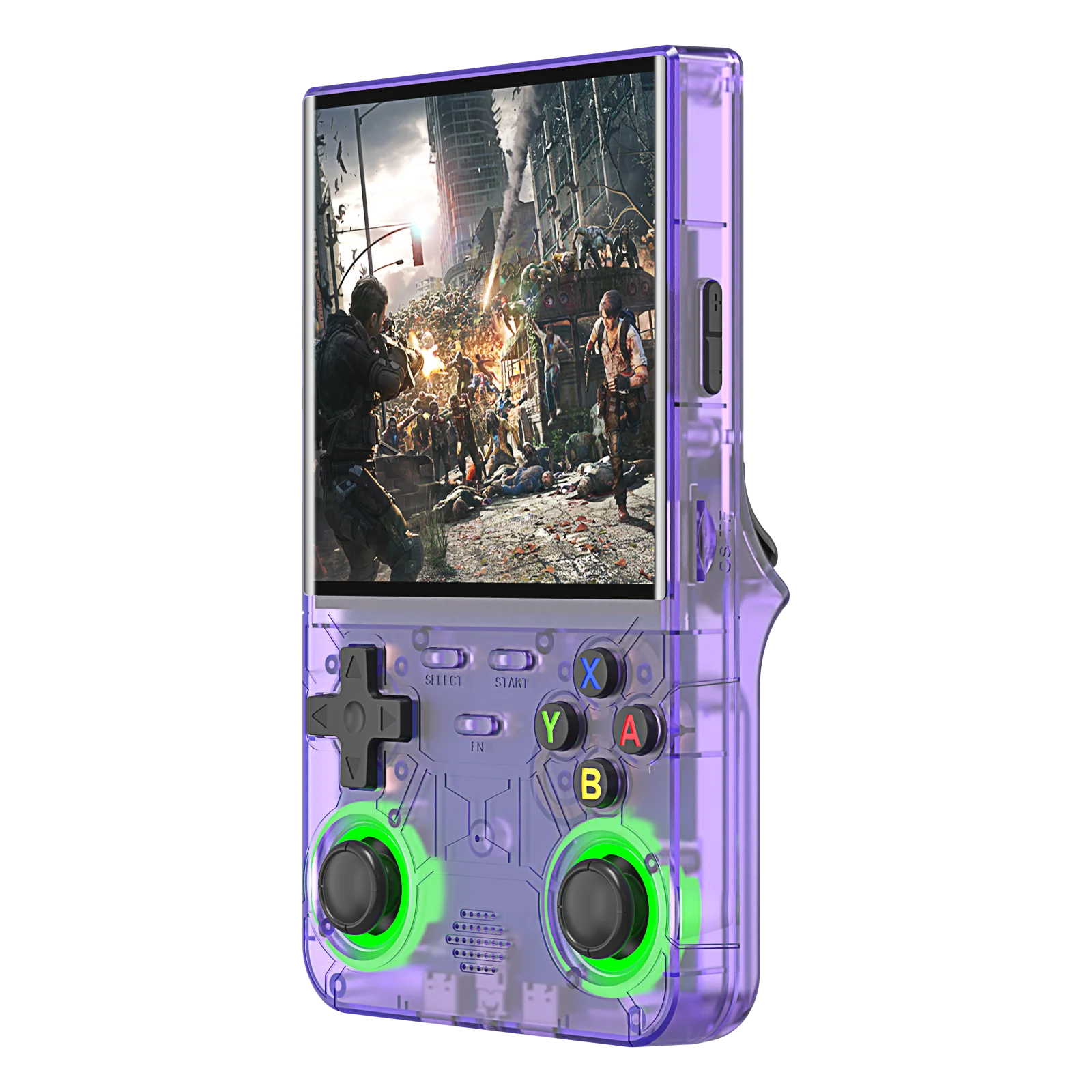 R36Ultra 4,0-Zoll Retro-Handheld-Spielkonsole 128 GB Tragbarer Videoplayer Open-Source-Linux-System zum Spielen