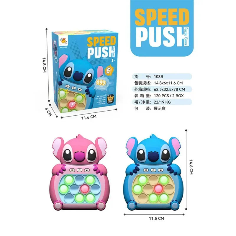 Lotso Game 3D Ground Mouse Challenge Stressabbauende Spielkonsole Quick Push Game Pop Up Quick Push PuzzleToy Geburtstagsgeschenk