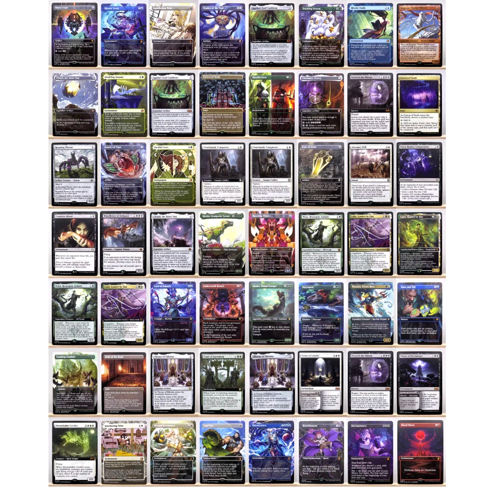 Ganze Reihe TCG-Karten für Heimspiel-Proxy: Magical Power 9 Beta Fetch Lands, VMA Dual, Schockländer, Der Eine Ring, Sammel-Sol Ring