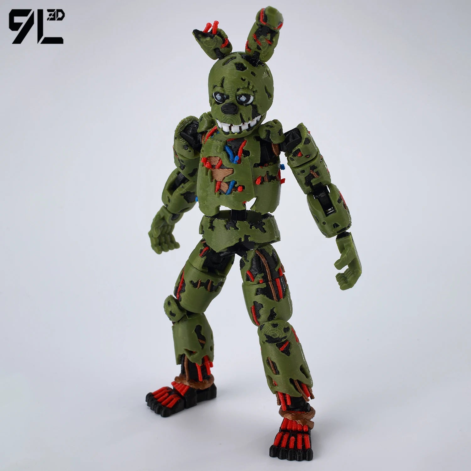 9L3D Gedruckte FNAF Freddy Fazbear's Pizza Springtrap Spielzeug Actionfiguren Anime Modell Lucky13 Dummy13 Titan13 Ornamente Geschenke