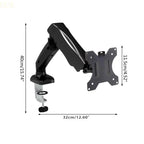 U2JE Single Stand Mount Heavy-Duty Fully Adjustable Desk Clamp Arms for Computer Screens Fits Most 13-27'' Monitors