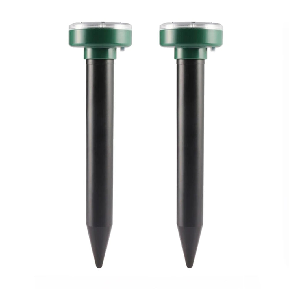 4/8X Solar-Vertreiber Solarbetrieben Ultraschall Sonic Maus Maulwurf Schädlings Nagetier Abwehr Vibrationswelle Garten Rasen Bauernhof Feld Außenbereich