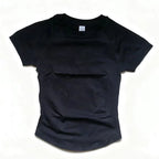 Kurzarm Gym-Top Damen Kleidung Yoga-Top Nahtloses Sportshirt Leichtes Fitness-Workout-Shirt Sport-Tops Active Wear Femme