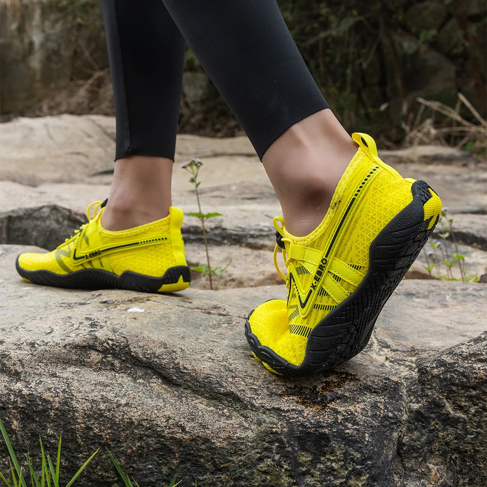 Oiaano Barfußschuhe Herren Schwarz Damen Wassernetz Minimalistische Sneaker Sport Aqua Strand Weiche Sohle Leicht Atmungsaktiv Outdoor Wandern