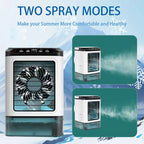 2026  Ultrasonic Mini Air Conditioner 3-Speed Portable Cooler with Colorful Light Humidifier