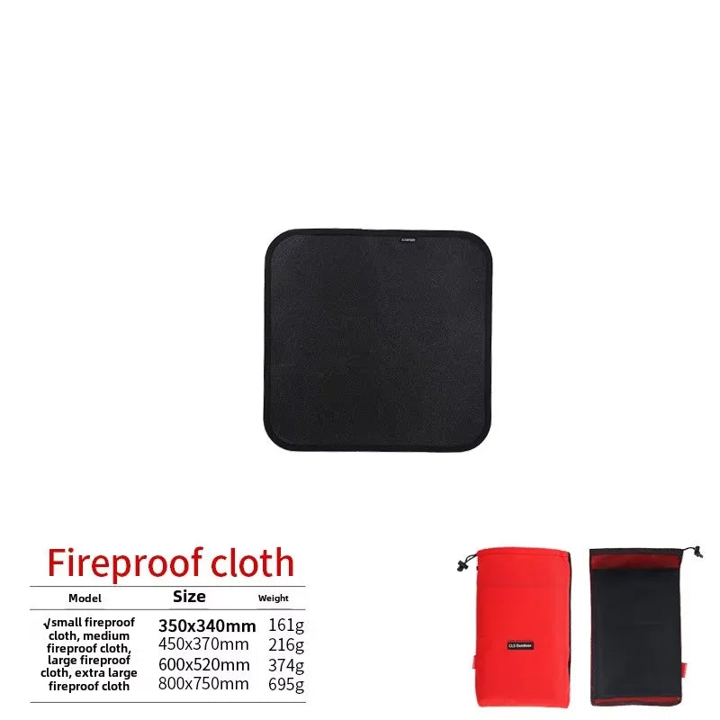 Neue Outdoor-Camping feuerfeste Matte Picknick Barbecue Isolationsmatte flammhemmend Hochtemperatur-Feuerdecke Fiberglasmatte