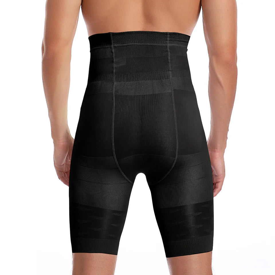 Herren Body Shaper Bauchkontroll-Shorts Shapewear Bauchmieder Boxer Slips Hohe Taille Schlankheitsunterwäsche Bein Kompressionshose