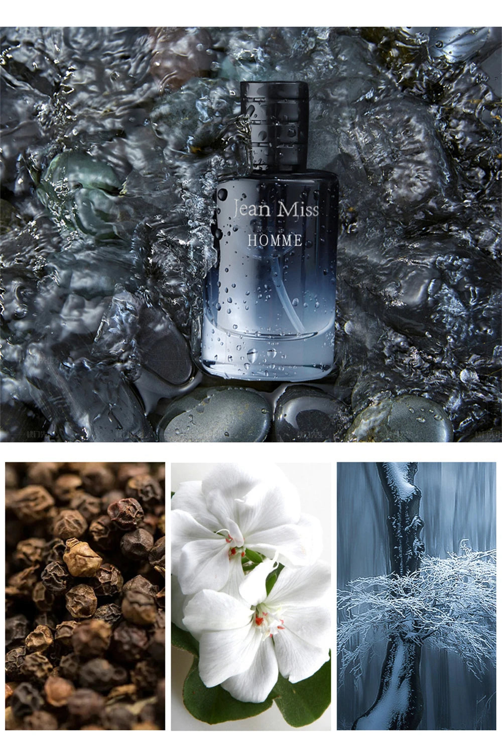 Hochwertiges Herrenparfum Hombre 90ml Geschenkbox 3er Set Colognes Duft Faszination Man Herrendüfte Maskulin Langanhaltend Parfum Herren