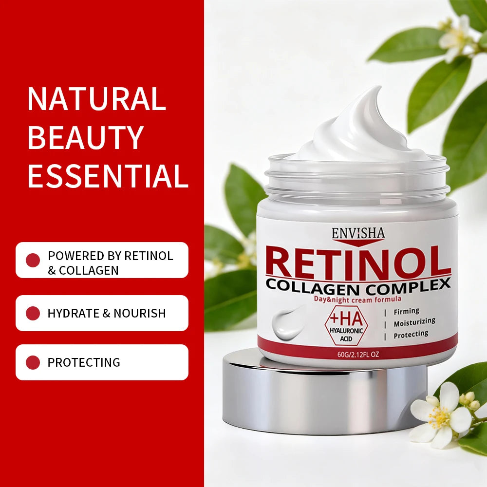 Gesichtspflege Retinol Collagen Komplex Creme Spendet tiefe Feuchtigkeit Strafft Nährt Verjüngt Glättet Schönheit Gesundheit