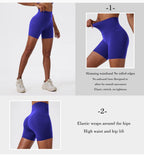 Hearuisavy Damen Yoga Shorts Sommer Soft Buttock Lift Gym Leggings High Waist Sport Shorts Damen Running Workout Shorts Female