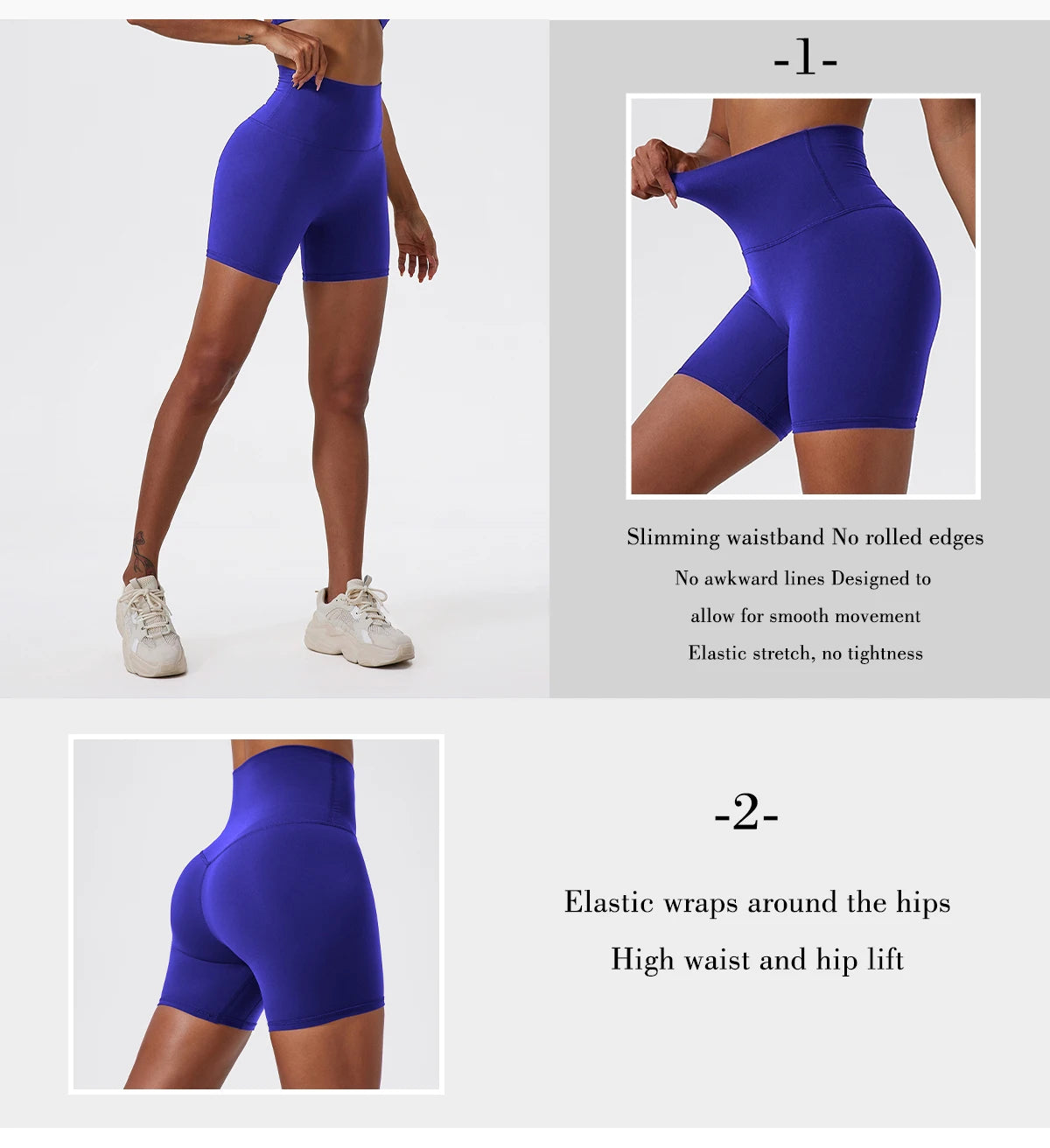Hearuisavy Damen Yoga Shorts Sommer Soft Buttock Lift Gym Leggings High Waist Sport Shorts Damen Running Workout Shorts Female