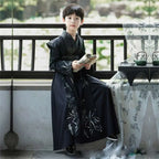 Gut aussehende Jungen Verbesserter Hanfu Orientalischer chinesischer Stil High-End Tang Anzug Kinderauftritt Schwertkämpfer Traditionelles altes Kostüm