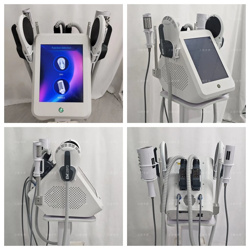 Neues Myoslim Desktop RF Körperformungsgerät Pro Rollenmassage Magnetische Schlankheits-EMS Fettreduzierung Gewichtsverlust Weißes Gerät
