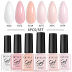LILYCUTE Nagelgel-Politur-Set, Rosa Grün, Frühling, DIY-Nagelkunst-Design, lang anhaltend, Soak Off UV Gel, Maniküre, Malgel, Vernis-Kit