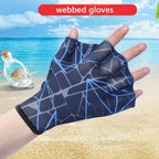 2x Schwimm-Handflossen Schwimmflossen Finger Schwimmhäute Damen Herren Paddel Wassersport Handschuhe fürs Schwimmtraining Schwimmhandschuhe