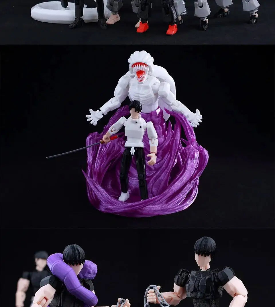 9L3D Lucky13 Gojo Sukuna Jujutsu Fushiguro Toji Gojo Satoru Actionfigur Dummy13 T13 Mehrgelenkige Sammlerstücke Titan13