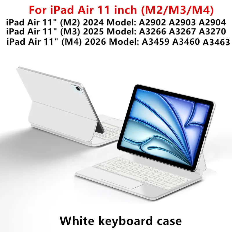 TouchPad Magic Keyboard für iPad Air 11 13 M4 2026 M3 M2 iPad 10 10. Gen. Air 4 5 6 iPad Pro 11 12,9 13'' M5 M4 Smart Cover Hintergrundbeleuchtung