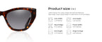 ZENOTTIC Polarisierte Sonnenbrille Damen Cat-Eye: Trendige Cateye Sonnenbrille für Damen - Süße Sonnenbrille UV400 Schutz