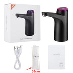 Automatischer Wasserspender, elektrische Wasserpumpe, Tastensteuerung, USB-Ladefunktion, tragbar für Küche, Büro, Outdoor, Getränkespender