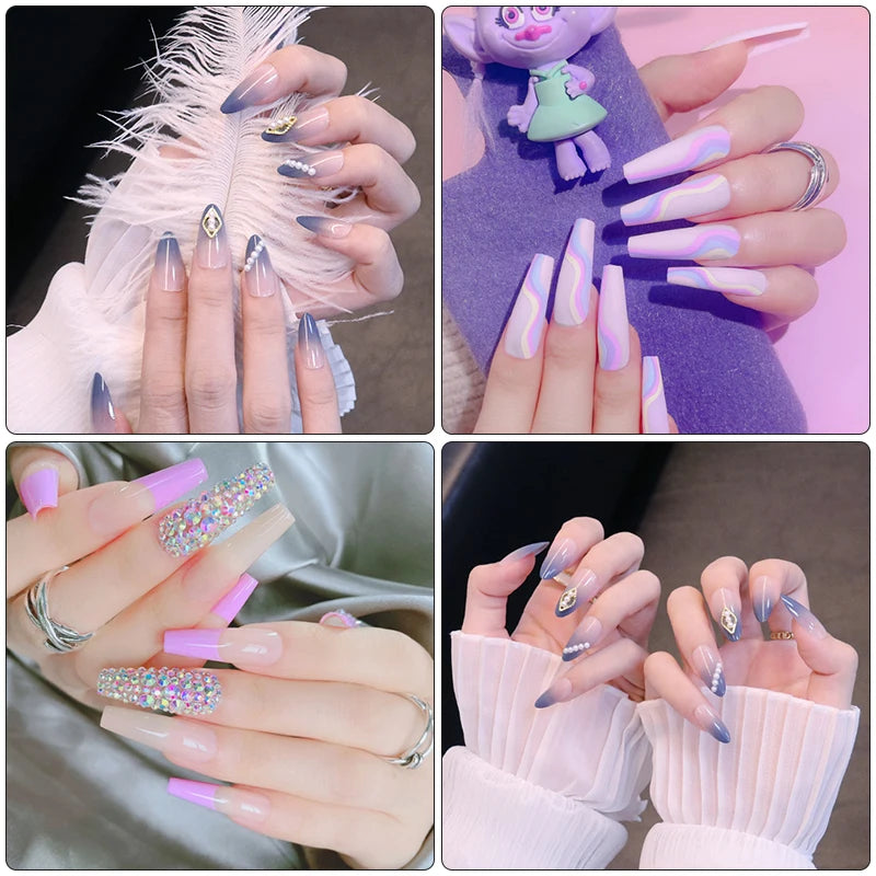 Nagelgellack-Kit mit LED-Nagellampe Semi-Permanent 27 Farben Soak Off Base & Top Coat Nagellack Maniküre-Set für Nagelstudio-Kit