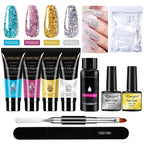 LIMEGIRL Nagelkunst-Set Poly-Nagelgel-Verlängerungs-Soak-Off-Gel-Set Nagelkunst-Acrylgel-Lack-Set für Anfänger Halbpermanentes Gel So
