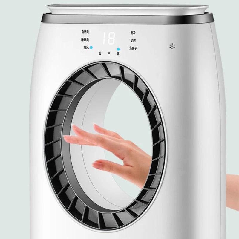 Wassergekühlter Klimaanlagen-Ventilator-Kühler, blattlose elektrische Kühlung, Fernbedienung, Zeitschaltuhr, Luftbefeuchter, Klimaanlage, Kühler EU