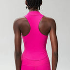 Ärmelloses Fitness-Yoga-Shirt Damen Sommer Slim Fit V-Ausschnitt Gym Lauftop Atmungsaktive Schnelltrocknende Sportbekleidung Workout Kleidung