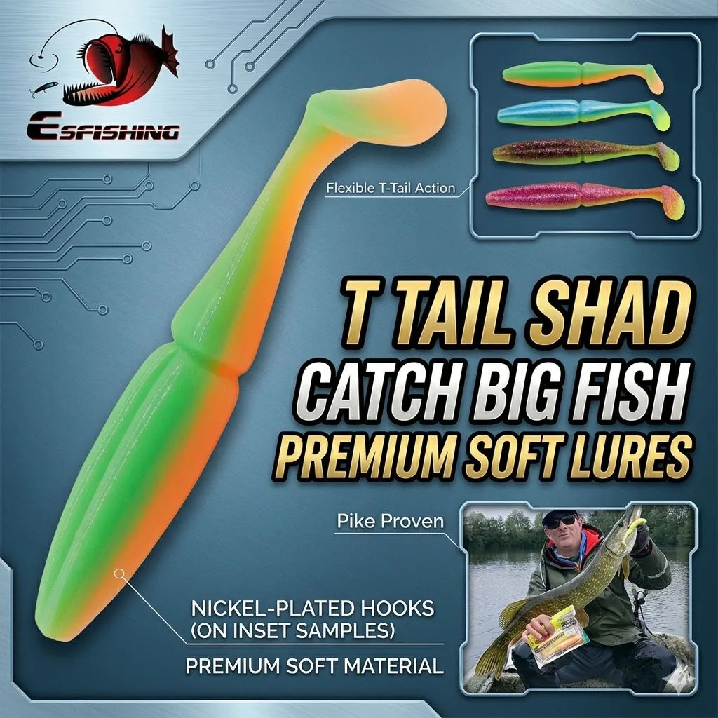 ESFISHING Angelköder Easy Shiner 100mm125mm155mm 200mm pesca isca artificial Silikonköder Leurre Souple Hecht Barsch