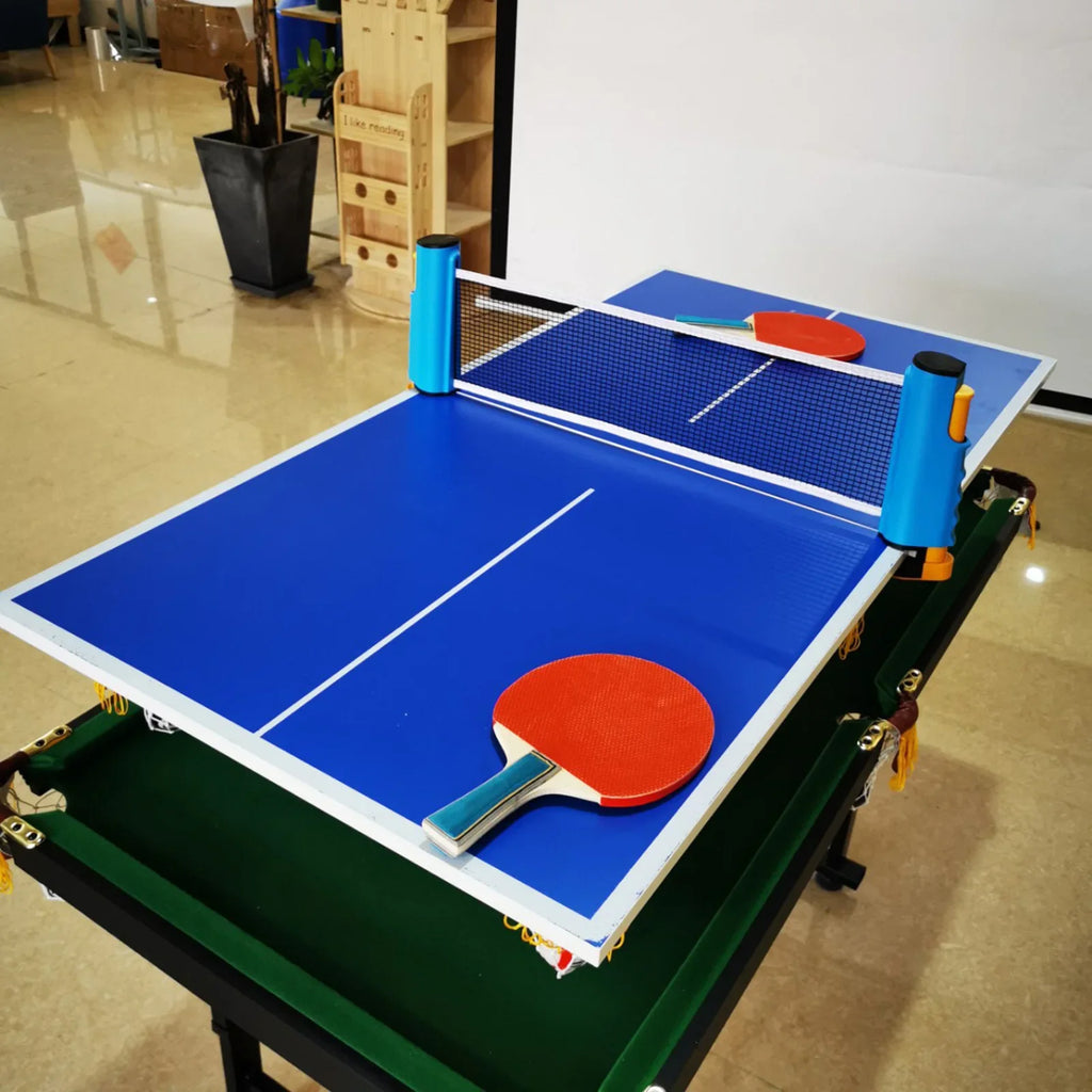 1 Satz Tischtennisschläger Satz einziehbares Netz Trainings-Tischtennis-Set Schläger Bälle für Familie Heim-Fitnessstudio Spieler Reisen Sport