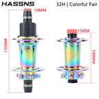 HASSNS Noisy Cube Pro 7 Freilauf MTB Hinterradnabe 32 Loch Dirt Jump Bike Nabe Wechsel Fahrrad Cube 15*100/10*135MM Fahrradbuchsen