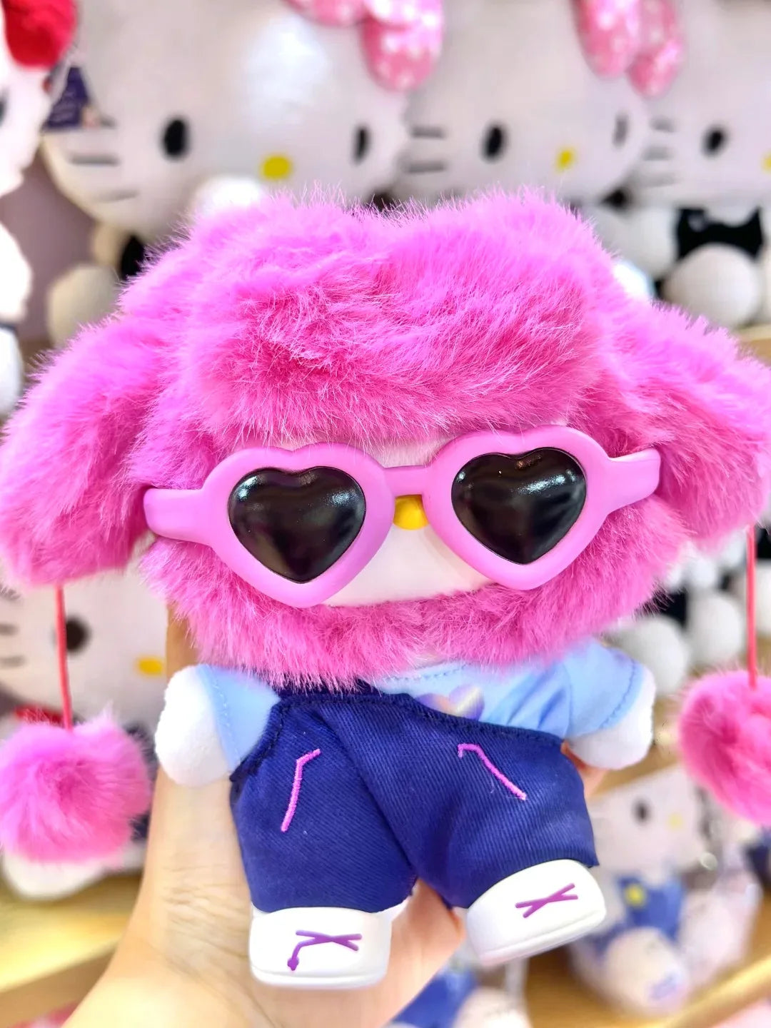 Echte Hello-Kitty Pop Star Samt-Anhänger-Serie Vinyl-Puppe Überraschungsbox Trendiges Kawaii Überraschungsgeschenk Süßes Trendiges Überraschungsbox-Spielzeug