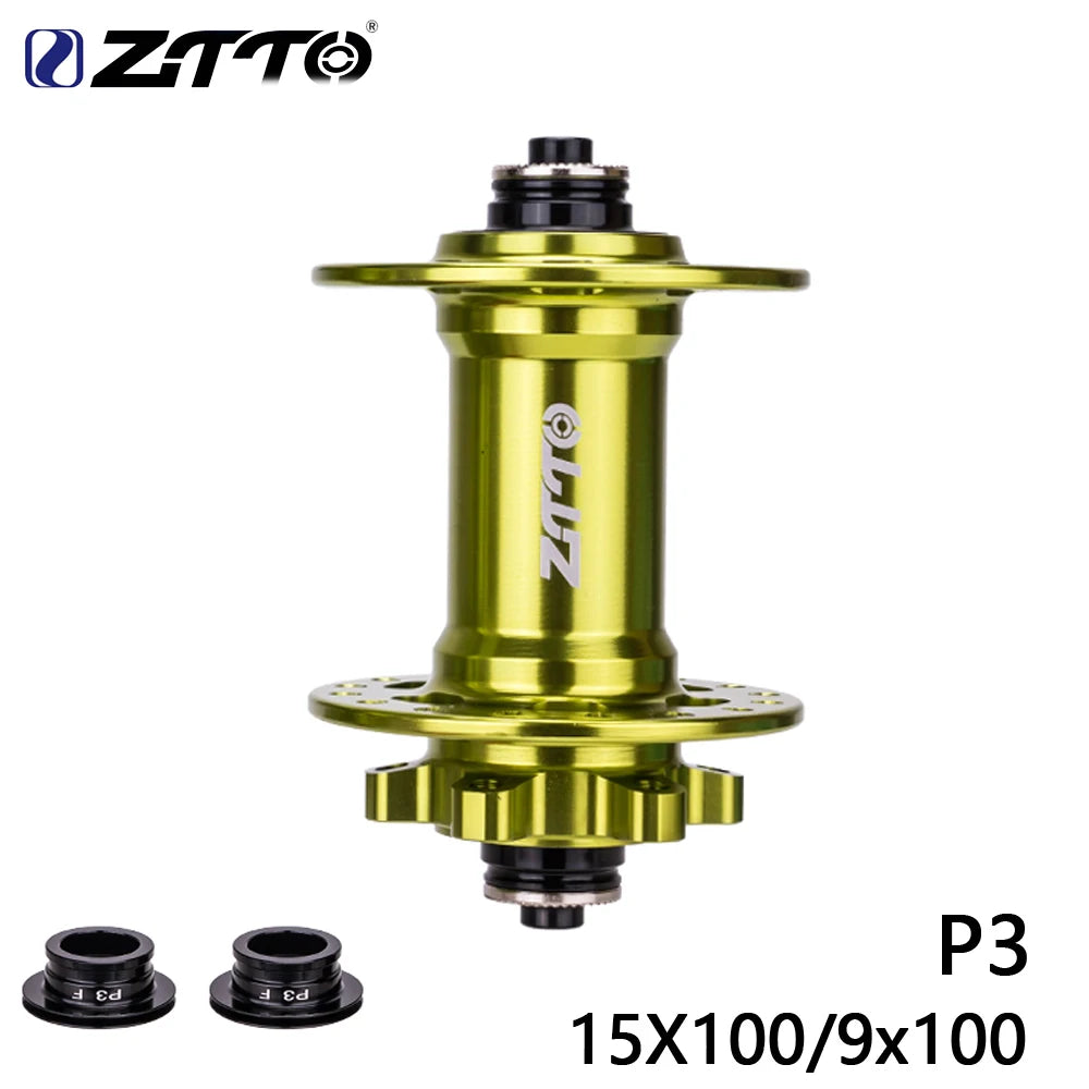 ZTTO MTB 32 Loch Scheibenbremsnabe Vorderradnabe 6-Loch Boost Nabe 15x110 Steckachse 15x100 32H Maza 9x100 QR gedichtete Lager