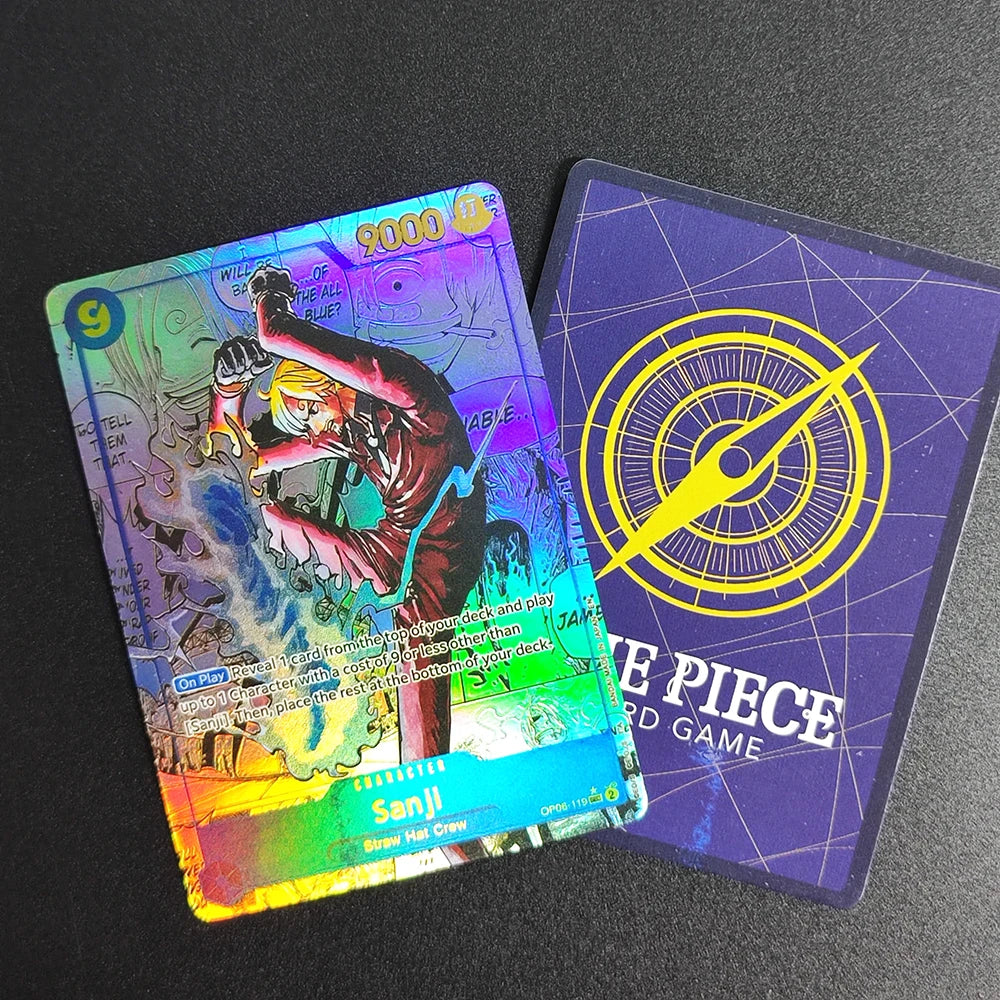 28 Stil DIY ONE PIECE CARD Game Luffy Sanji ACE Zoro Shanks Nami Teach Sabo Manga Alt Art SEC Englische Sammlung Anime Karten