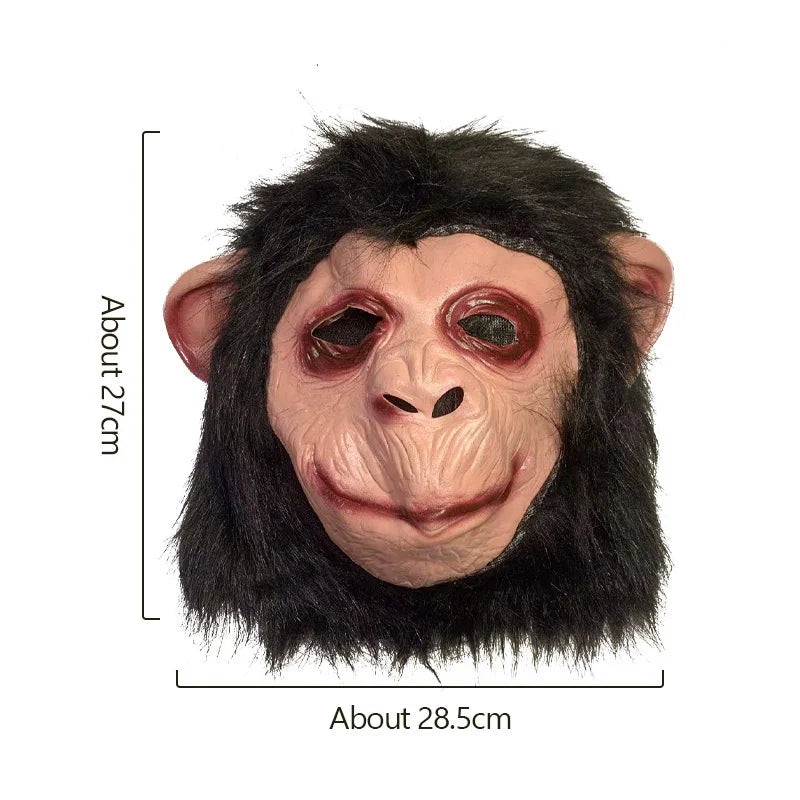 Gorilla Maske Tier Cosplay Maske Halloween Horror Rollenspiel Neuheit Lustige Masken Drama Performance Tiermaske Karnevalsmaske