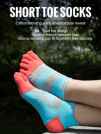 WRELS Zehensocken Laufsocken für Herren Damen Atmungsaktive Fünf-Finger-Socken Hochleistungs-Sport-Fünf-Zehen-Socken