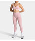Teveo Eng anliegende, nahtlose Yoga-Leggings mit Leopardenmuster, hautfarbener hoher Elastizität, geeignet als Fitness-Laufhose