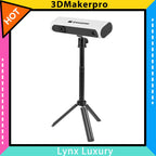 3DMakerpro Lynx 3D Scanner Luxury Edition, 0.10mm Accuracy, 0.30mm Resolution, 10fps Frame Rate, Class 1 White Light, Visual Tracking, 250x400mm Single Capture Range