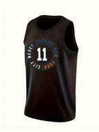 Boyfriend Style Men's Basketball Jersey No.11 Embroidered Sportswear Vest Breathable Casual Tank Top For Sports Running,Workout