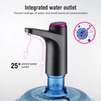 Automatischer Wasserspender, elektrische Wasserpumpe, Tastensteuerung, USB-Ladefunktion, tragbar für Küche, Büro, Outdoor, Getränkespender