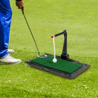 Golfschwungtrainer - Golftrainingsgerät mit verstellbarer Höhe - Golfschwung-Übungsmatte Trainingshilfe für drinnen und draußen