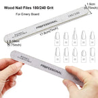 8-teiliges Nagelfeilen-Set 100/180 Nagelschleifpuffer Professionelle Maniküre-Feilen Make-up Pediküre-Bürsten Werkzeug Verlängerungskits