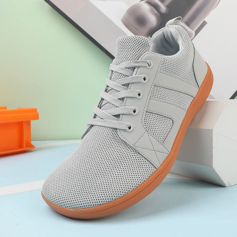 FANCYLEE Klassische Damen GAT Barfuß-Sneaker Retro Wildleder Minimalistische Walkingschuhe Weite Passform Zero Drop Freizeitschuhe Größe 36-41