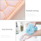 3er-Set Körperpeeling Rückenmassage Peeling Schwamm Badezimmer Badbürste Schrubber Duschbürste Körperwaschpeeling Badzubehör