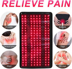 Rotlichttherapie-Matte, großes Rotlichttherapie-Pad mit Controller, Pulsmodus 660nm & 850nm Nahinfrarotlichttherapie-Gürtel