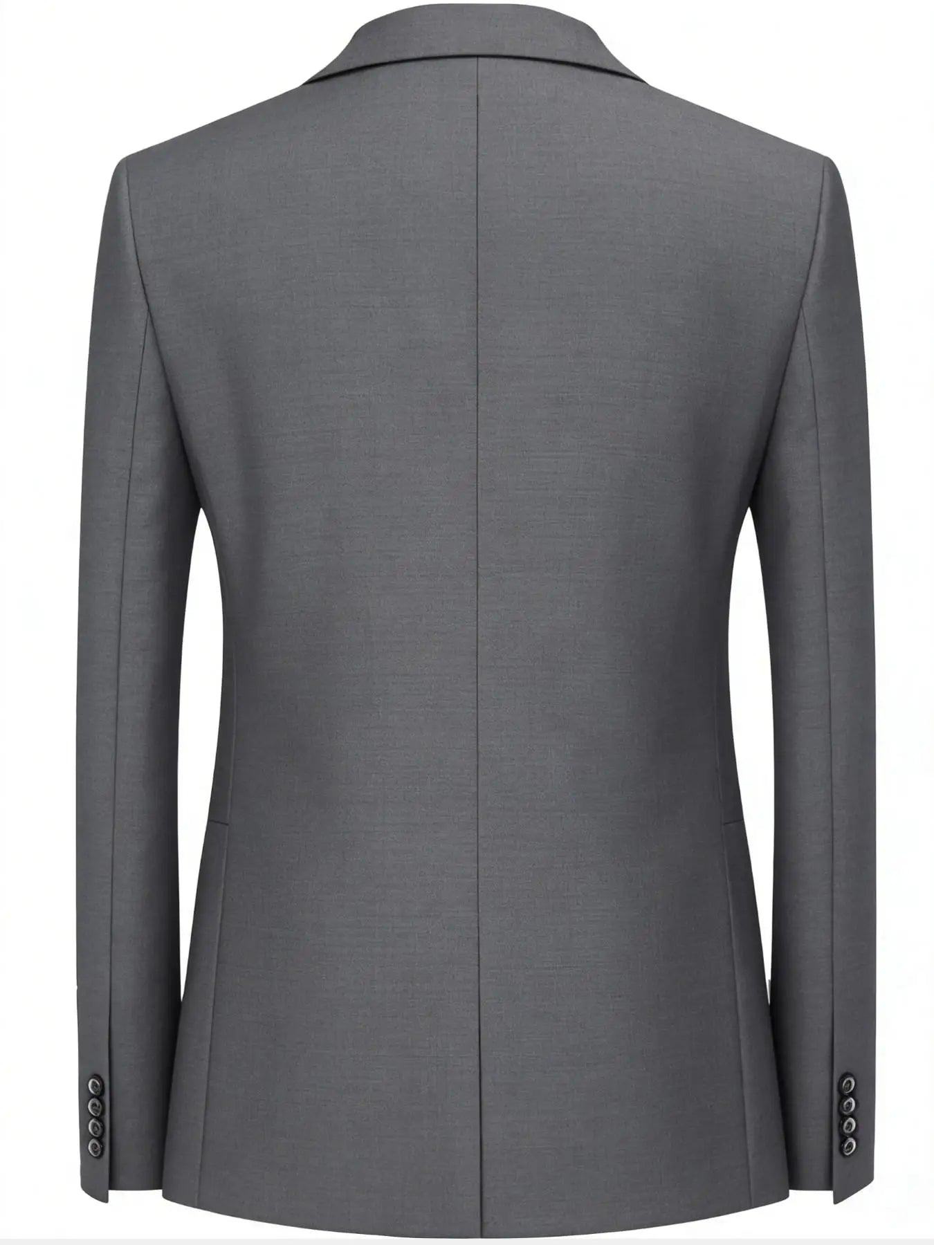 Herren burgunderroter 2-teiliger Anzug (nur Sakko + Hose, keine Weste enthalten), Slim Fit Formaler Business Hochzeits-Party Blazer & Hose