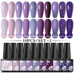 10/12PCS/SET Katze Magnetisches Gel Nagellack Set 9D Reflektierendes Glitzer Gel Halbpermanentes UV Gel Soak Off Funkelndes Nagelkunst Kits